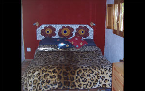 mosaic headboard bedroom casita molino