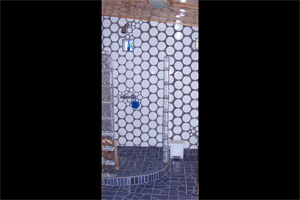 mosaic bathroom shower casita molino modern
